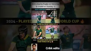 Cricket + Rugby World Cup? Riley Norton Is Built DIFFERENT 💪🇿🇦 #rileynorton #cricketshorts