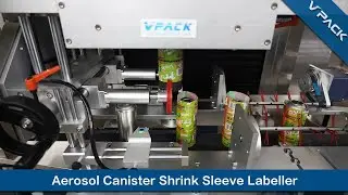 Automatic aluminum cans PVC label sleeve shrink machine Electric heating shrink for aerosol canister