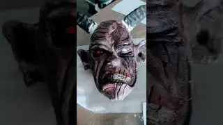 #krampus #progress #working #mask #horn #devil #hell #krampusishome #sculpture #sculpting
