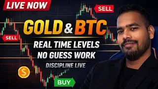 LIVE GOLD &  BTC   📈 | Real-Time Trading + Risk Management | Money with Mahi #goldlive  #btclive
