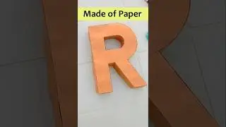 Learn paper letter R model #diy #artandcraft #craft