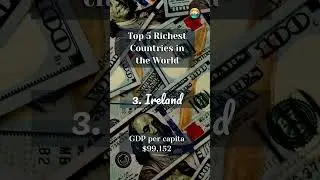Top 5 Richest Countries in the world #EconomicPowerhouses #WealthiestNations  #FinancialLeaders