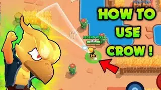How To Use Crow in Brawlstars ! Best Tips (hindi)
