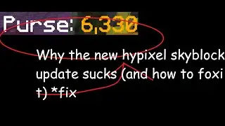 The new Hypixel Skyblock update sucks and here's why!!!!!!!