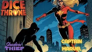 Captain Marvel VS Shadow Thief: Dice Throne Gen Con 2024