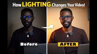 Dore uko wakora lighting ukagira look ya professional video (Before&After)|Simple lighting technique