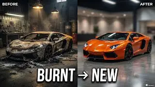 Lamborghini Aventador Reborn | Burnt to Brand New (8-Min ASMR Restoration)