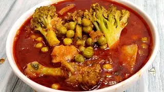 हरी गोभी मटर की मसालेदार सब्जी बनाने की रेसिपी। hari gobhi matar ki sabji। hari gobhi matar recipe