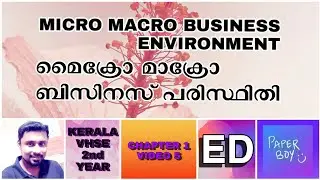 ബിസിനസ് പരിസ്ഥിതി MICRO MACRO BUSINESS ENVIRONMENT (MALAYALAM)