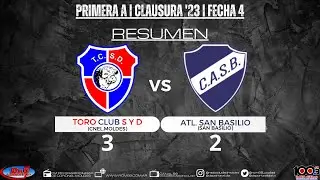 Toro Club 3 - Atl. San Basilio 2 #fecha4  #primera #clausura2023 #lrfrc