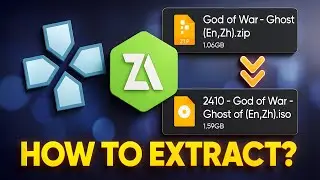 How To Extract PPSSPP Games zip file | How To Extract Zip Files psp | Extract Using Z Archiver