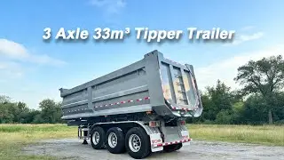 3 Axles 33 m&sup3; Tipper Trailer For Sale in Tanzania