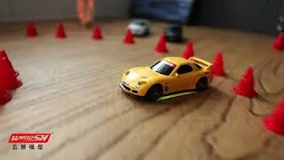 Whoosh 1:43 Proportion RC drift car with 7-colors light