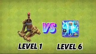 clash of clans (air defense Vs lightning spell)
