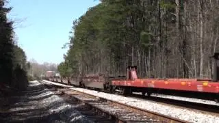 EMDX SD70ACe 1204 leads CSXT Q041 at Tyrone, Georgia