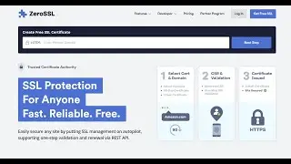 New and Easy way to install SSL for Free at ZeroSSL https domain certificate