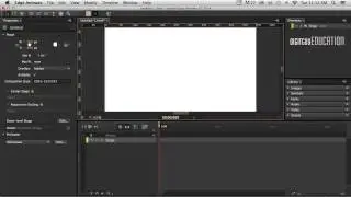 Edge Animate Animated logo Part 1 intro set up stage
