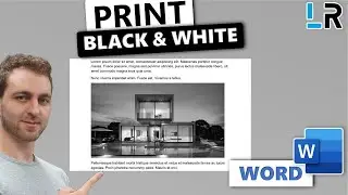 How to Print Black and White in Word - 1 MINUTE