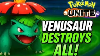 Venusaur Giga Drain + Petal Dance Combo DESTROYS EVERYTHING! 🌿 | Pok&eacute;mon Unite Gameplay