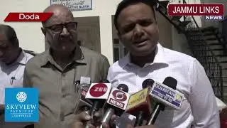 DDC Doda visits GMC Doda make shift campus