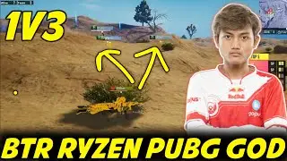 BTR Ryzen 🔥 The God Of Pubg Mobile | Unbelievable 1v3 Against Futbolist