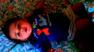 indian baby playing