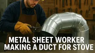 how to make metal sheet duct / smoke duct for stove