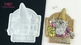 Gnome Relief Decoration Resin Mold