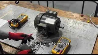 Testing insulation resistance and resistance on a single phase motor. @NESCtech 