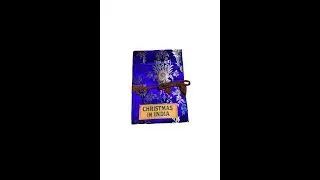 Christmas in India Journal Book Dedicated to Samridhi & Khyati with Paperomia