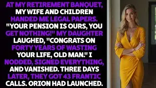Betrayed at my RETIREMENT party, I signed EVERYTHING&mdash;then vanished before their PLAN began.