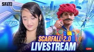 SCARFALL 2.0 LIVE🔥| RANK PUSH | Playing with SUBS | GIRL GAMER | FACE CAM | ASSAM | @ScarFall2.0