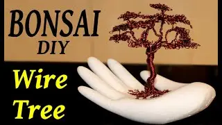 Make a Bonsai WIRE TREE on a HAND SCULPTURE | EASY ART | Håndlavet træ