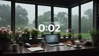 Boost Your Productivity | 55/5 Pomodoro Study Session with Rain Sounds &ndash; No Music