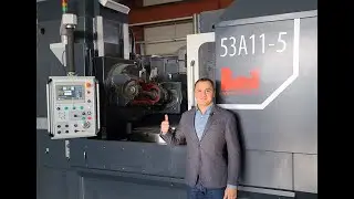 Зубофрезерный станок 53А11 Комсомолец || Russian gear hobbing machine Stanko 53A11 (D=1250 mm)