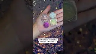 Multichrome eyeshadows vs loose shimmer pigments vs pressed glitters #multichromemakeup #multichrome