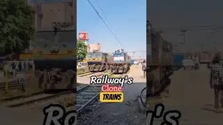 Judwe (clone) trains 🚂 kya hote hai 🤔 | #railway #train #facts #hindi #shorts #shortsfeed