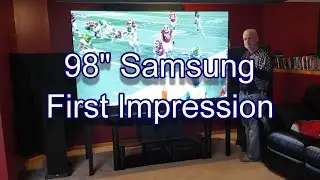 98 Inch Samsung 4K DU9000D TV First Impression