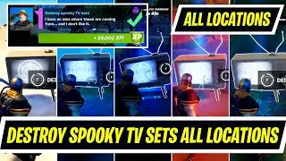 Destroy spooky TV sets (5) locations in Fortnite - Foreshadow Quest