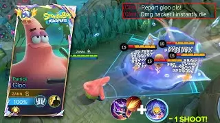 IM BACK! WHEN GLOBAL GLOO ABUSE THIS BROKEN ONE SHOT COMBO BUILD IN SOLO RANK!! - Mobile Legends