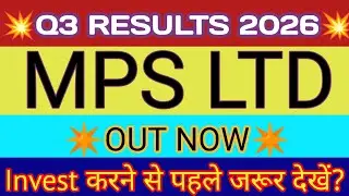 MPS Q3 Results 2025 🔴 MPS Results 🔴 MPS Share Latest News 🔴 MPS Share 🔴 MPS Ltd Share Latest News