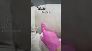 Cleaning A White Leather Couch #shorts