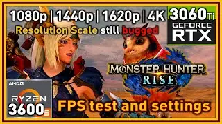 Monster Hunter Rise - Ryzen 5 3600 & RTX 3060 Ti - Resolution Scale inaccuracy (with Pixel Counting)