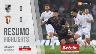 Resumo: Vitória SC 0-0 Braga (Liga 24/25 #22)