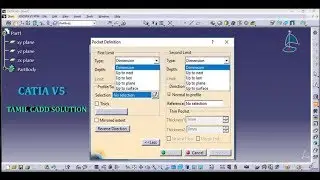 CATIA V5 POCKET COMMAND - TAMIL