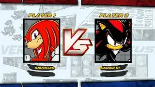 A Rivalry RENEWED! |Knuckles VS Shadow!! | Sonic JUS MUGEN