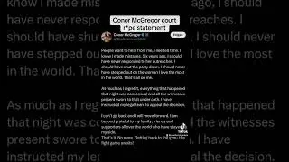 Conor McGregor court reaction statement#ufc #mma #court #statement #conormcgregor #reaction