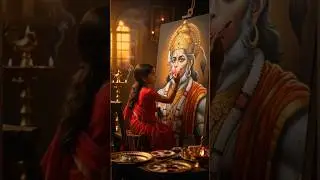 &ldquo;Nanhi Bacchi Ki Hanuman Ji Painting | Realistic Bhakti Art Video&rdquo;#shorts#hanuman