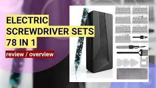 Review: Versatile 78-in-1 Electric Screwdriver Set for Electronics