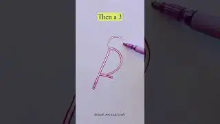 Drawing a bird with numbers #youtubeshorts #shorts #viralvideo